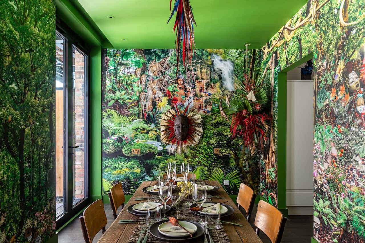 The OSHUN cabana at The Mandrak Hotel by Bushra Fakhoury, created to bring awareness to the indigenous people's plight for survival, and to honour their way of life and ancient history
