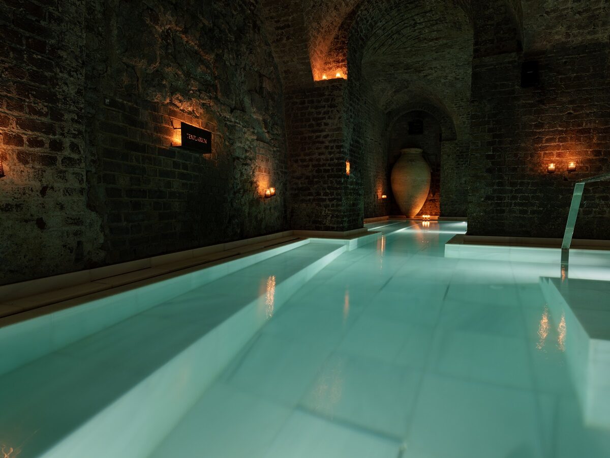The luxe AIRE Ancient Baths which have opened this July in Covent Garden