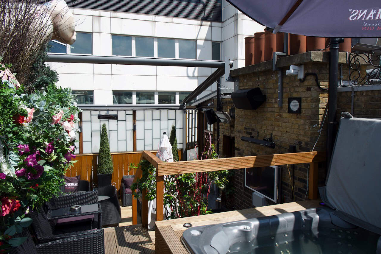 We'll let you in our rock and roll hideout secret - Karma Sanctum's awesome rooftop terrace has a retractable roof and a Japanese inspired menu