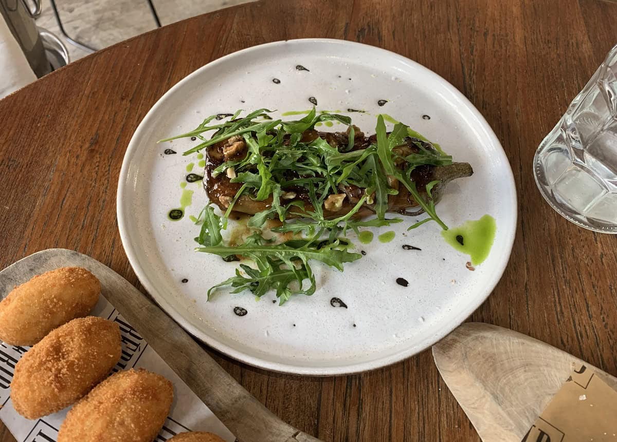 Incredible flavour and the freshest of ingredients!  Aubergine Steak at Ibérica - Authentic Tapas in London! 
