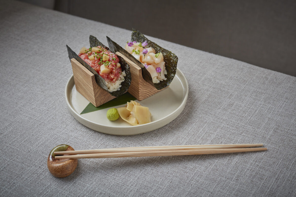 Sumi Notting Hill serves up beautifully prepared Japanese inspired dishes like sushi temaki (pictured) in relaxed surroundings 