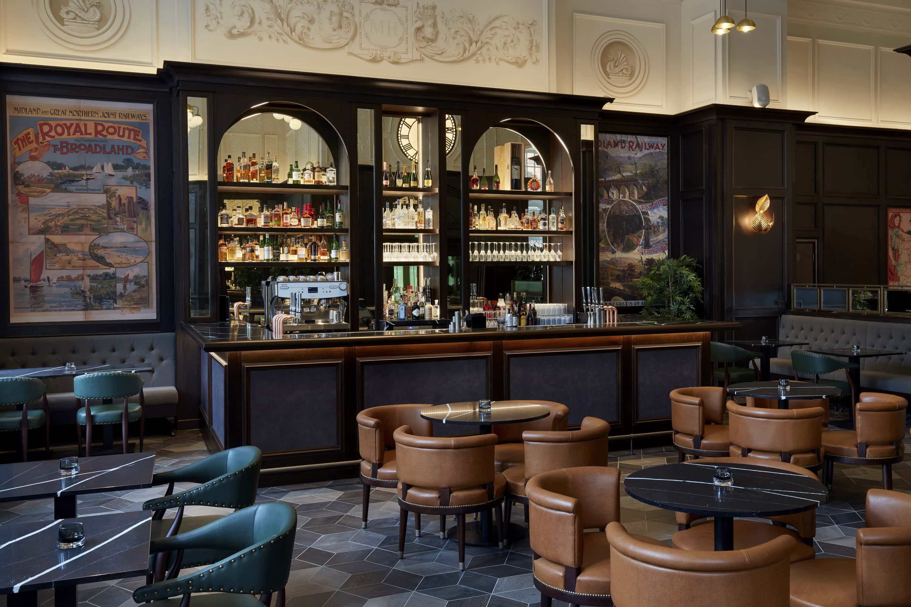 Mount Street Bar at the newly refurbished Midland Hotel Manchester