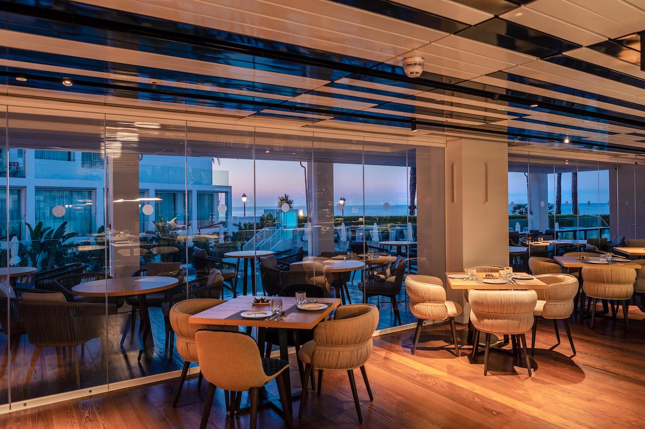 The stunning La Llama restaurant at W Ibiza, Santa Eulalia where food is focused on the flame