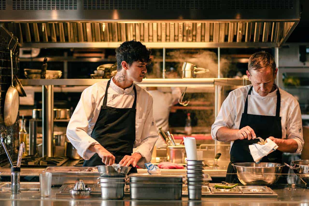 Fired up in the kitchen!  Where the magic happens at La Llama
