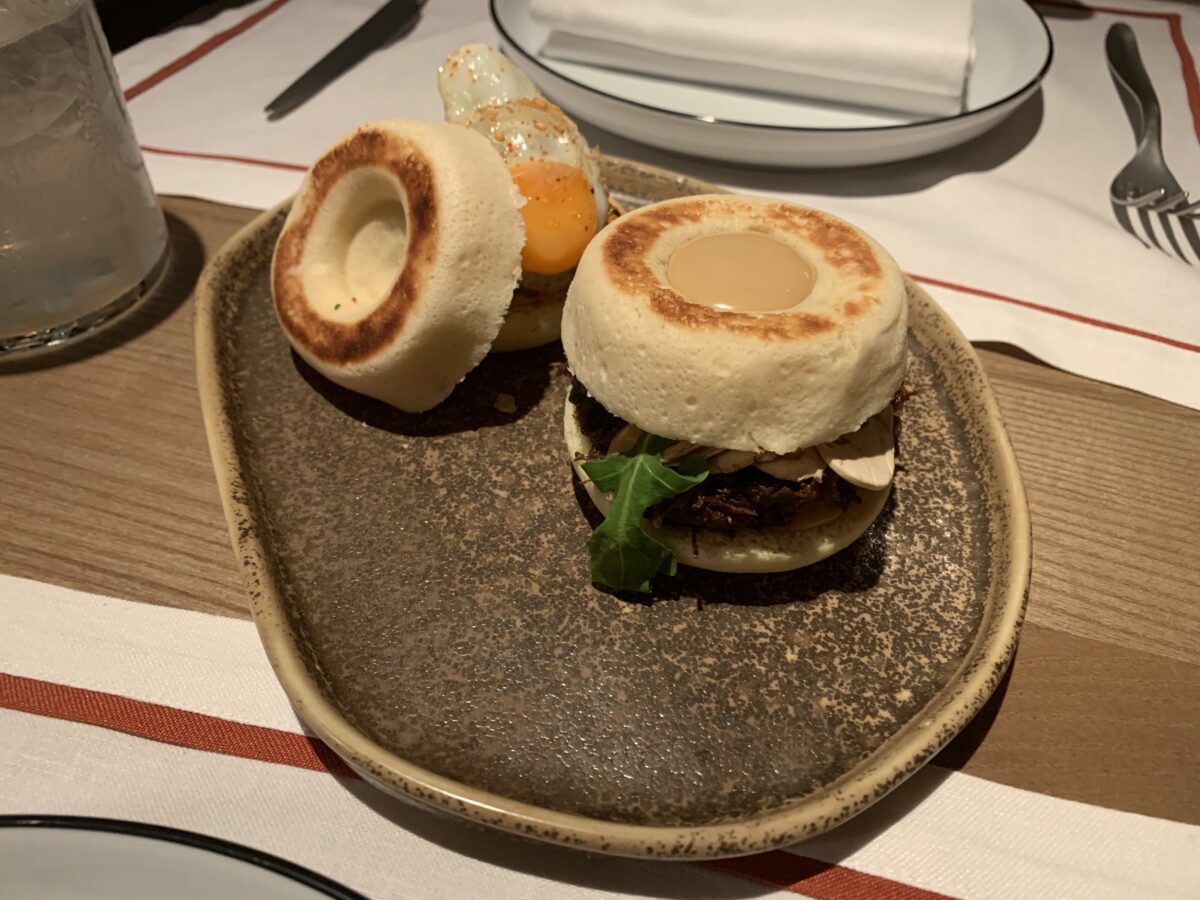 BiBo at Mondrian Shoreditch is a destination restaurant in the basement with to-die-for oxtail brioche