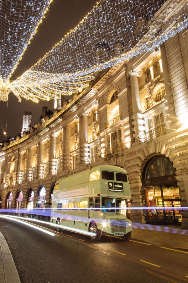 Get ready to snap a pic of the Nyetimber Bus this festive season! (Photo Credit: Sam Churchill)