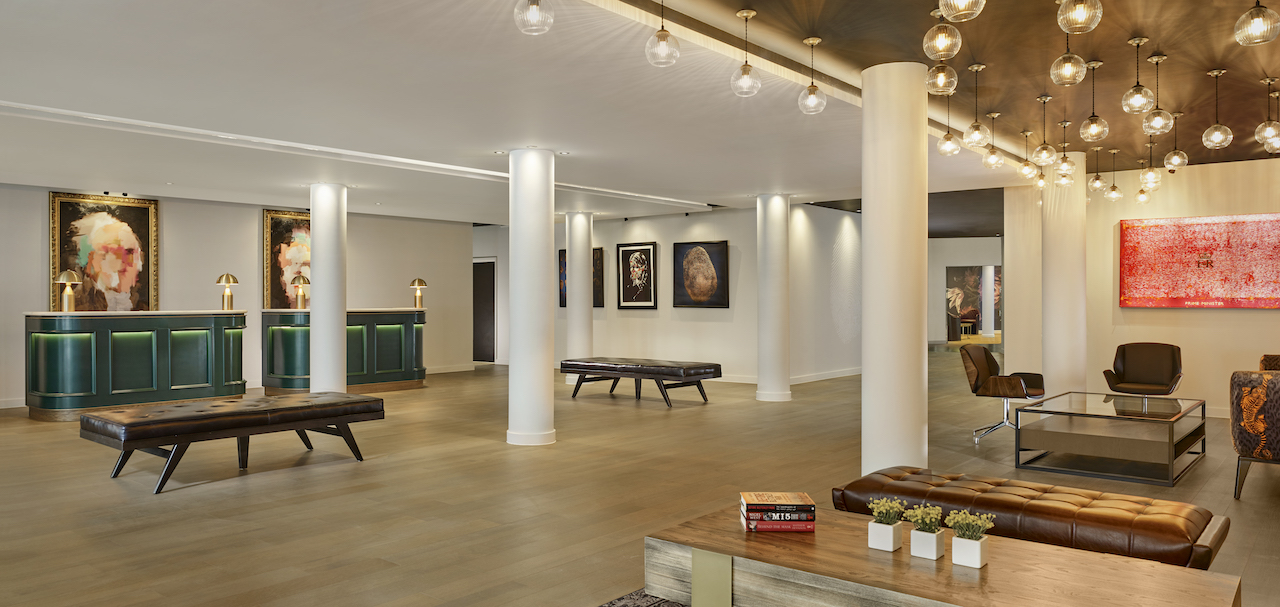 The lobby at The Westminster London - A Curio Collection by Hilton Hotel (Photo Credit: Matthew Shaw)