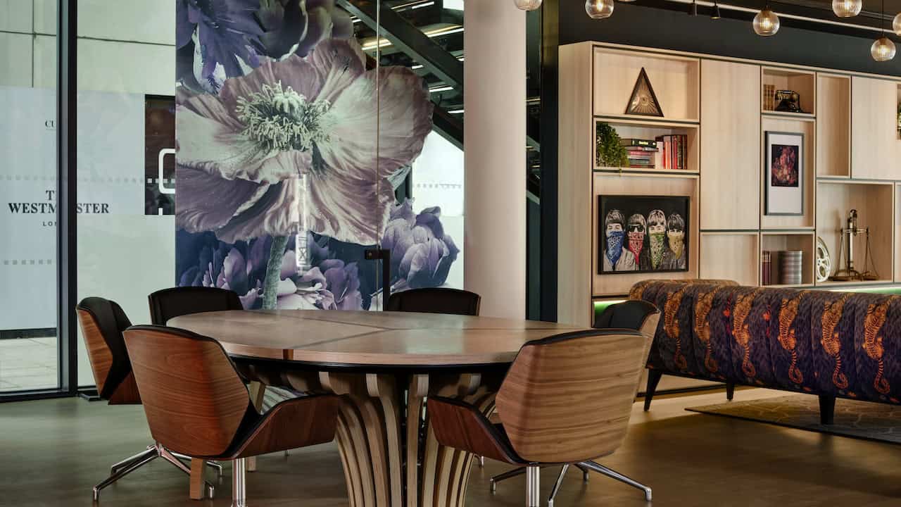 The lobby at The Westminster London - A Curio Collection by Hilton Hotel (Photo Credit: Matthew Shaw)