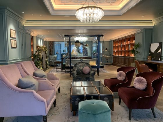 The lobby at 100 Queen's Gate is filled with curiosities, quirkiness and Victorian splendour married with modern design