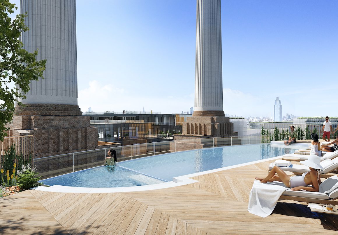 Now THAT is what we call a rooftop pool! Art'otel London Battersea Power Station will open this year