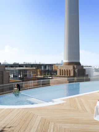 Now THAT is what we call a rooftop pool! Art'otel London Battersea Power Station will open this year