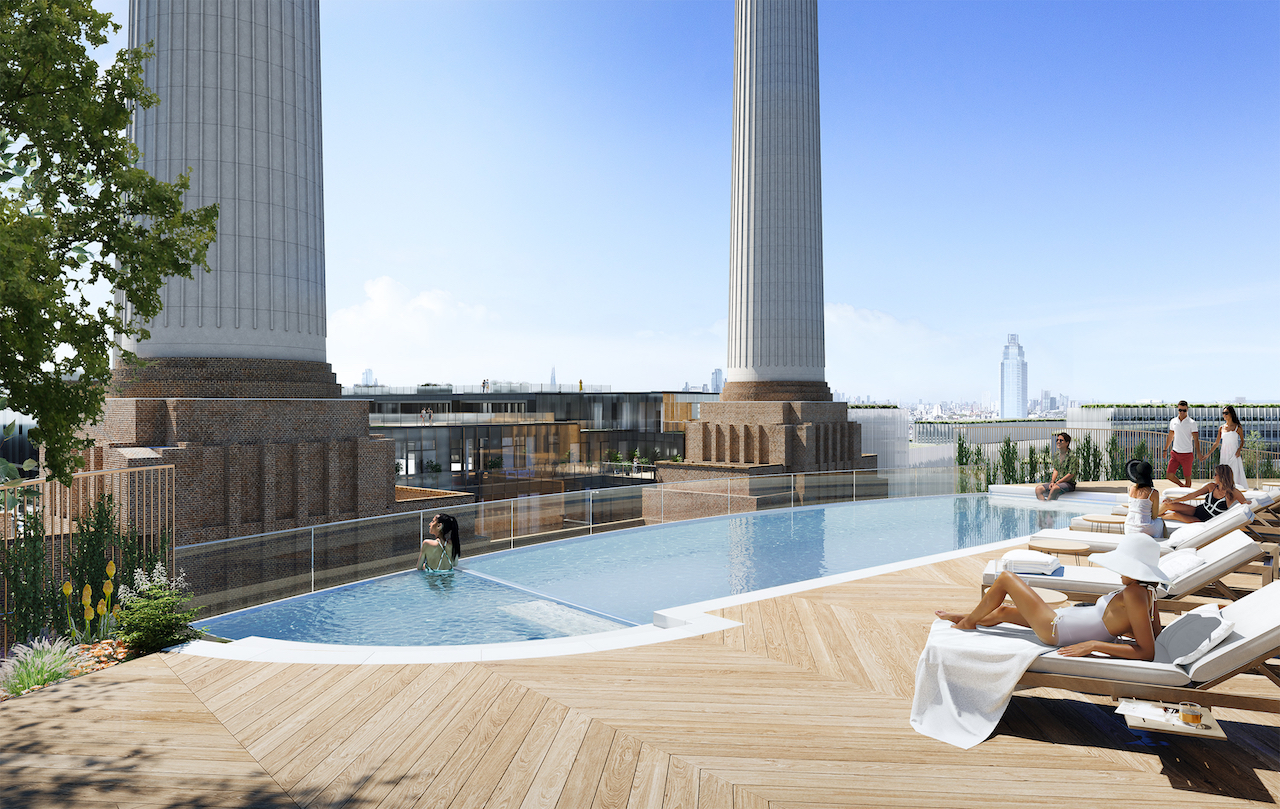 Now THAT is what we call a rooftop pool! Art'otel London Battersea Power Station will open this year