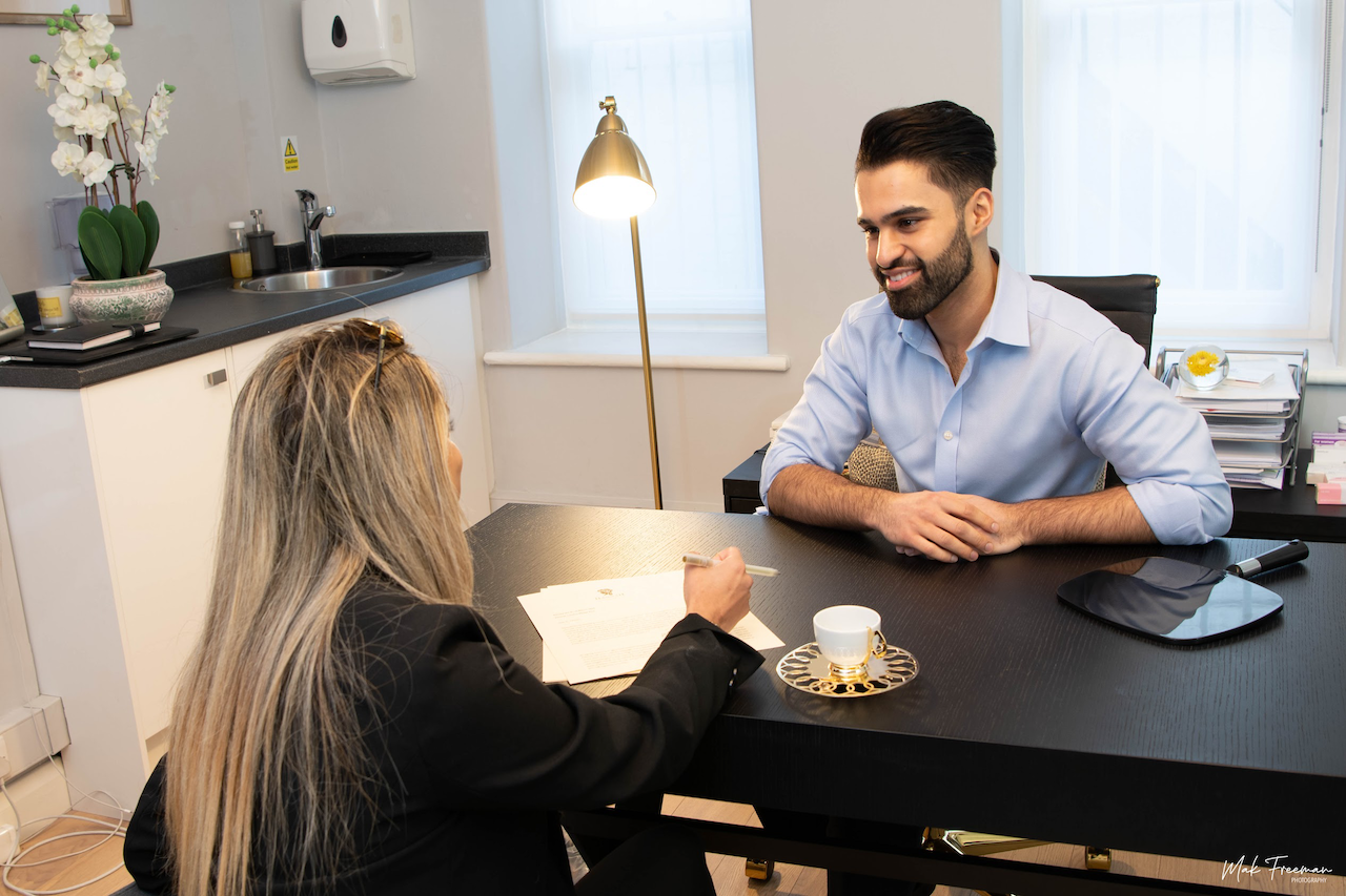 Doctor Kaywaan Khan at Hannah London on Harley Street