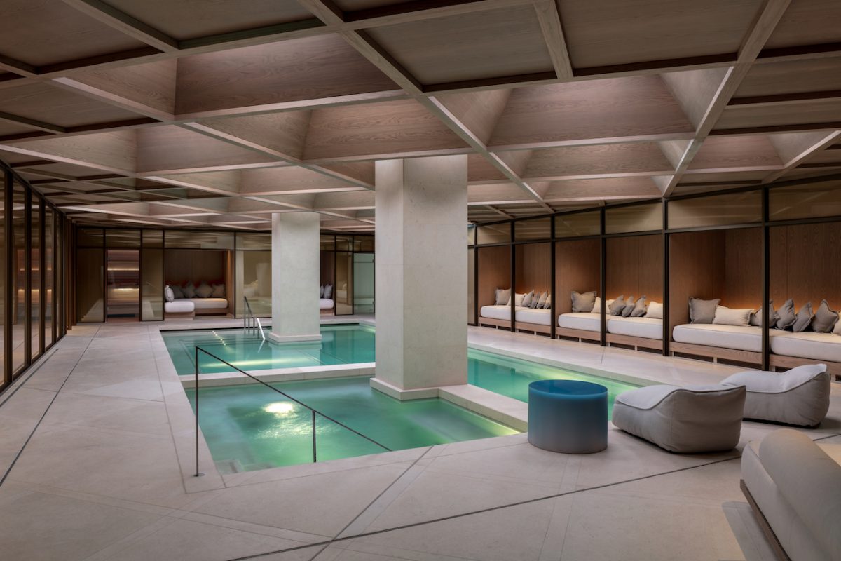 The stunning spa and swimming pool at The Londoner is the perfect place to Refresh this January (Photo Credit: Andrew Beasley)