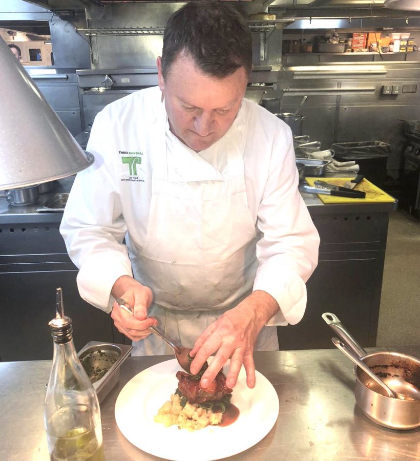 Theo Randall, putting the finishing touches to his dishes on the night Luxe Bible visited The Intercontinental