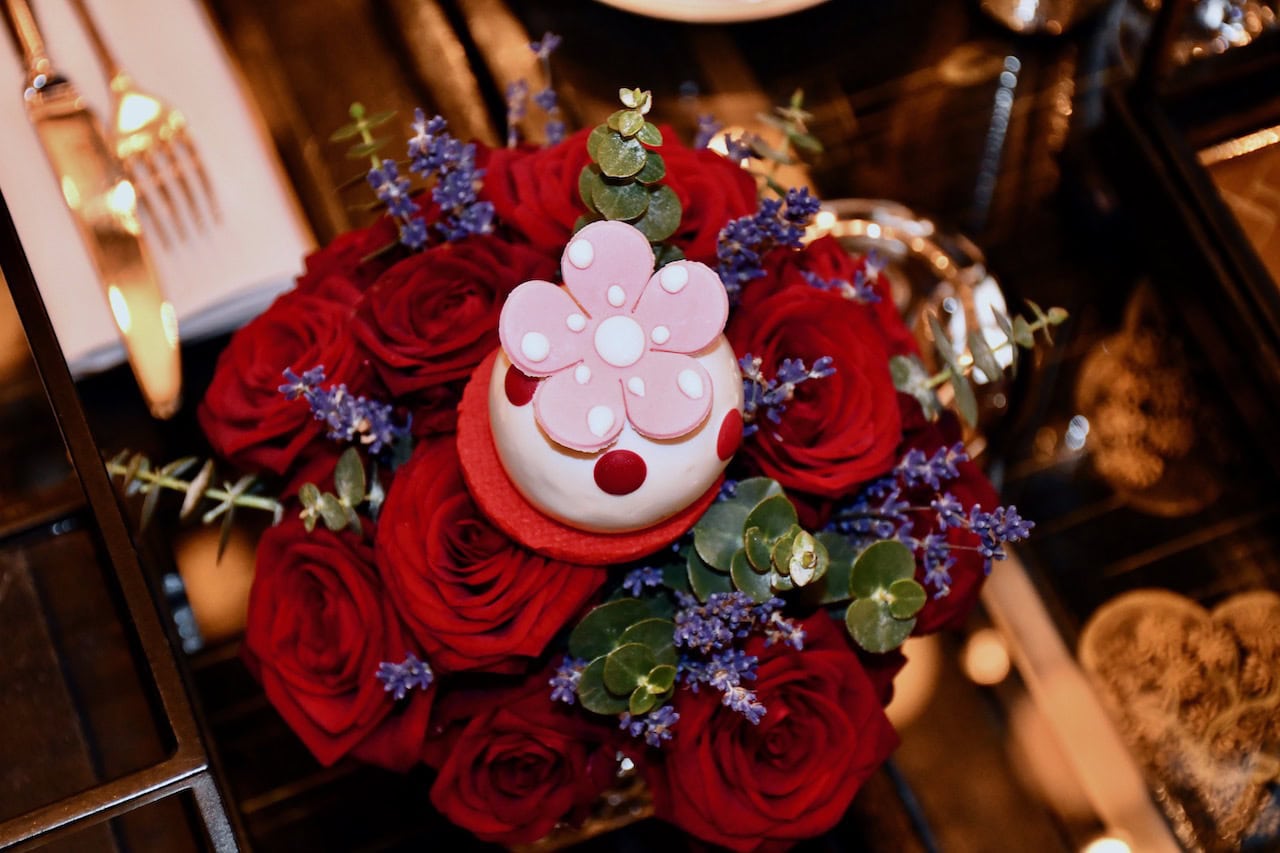 Yayoi Kusama inspired Art Afternoon Tea has been given a Valentine's style makeover at Rosewood London's Mirror Room