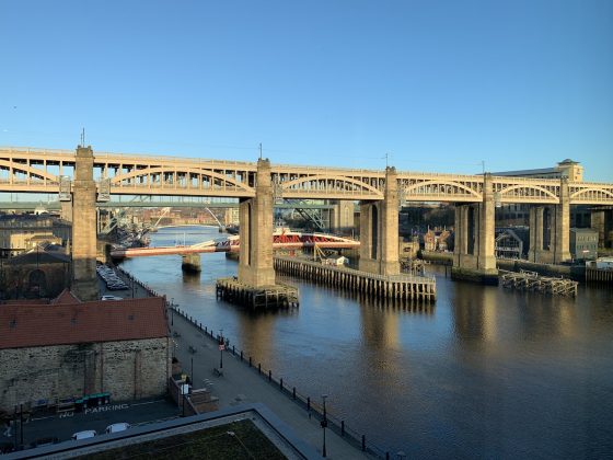 Sweeping views across the Tyne from INNSiDE by Melia Newcastle on the Quayside