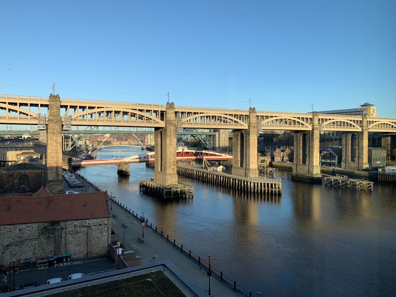 Sweeping views across the Tyne from INNSiDE by Melia Newcastle on the Quayside