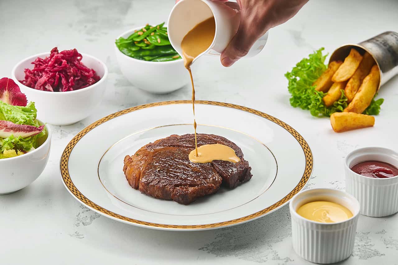 The menu is huge at Marina Social Dubai, but if in doubt, you cannot go wrong with a steak!