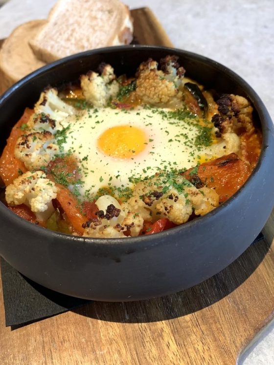 Baked Eggs at Porte Noire - on the new brunch menu