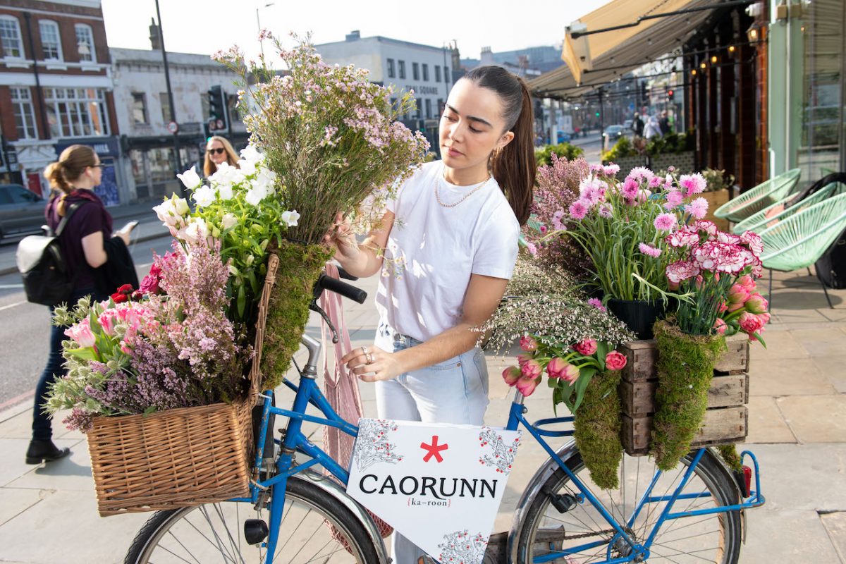 Grab your free flowers this Spring form the Caorunn Gin Flower Bike!