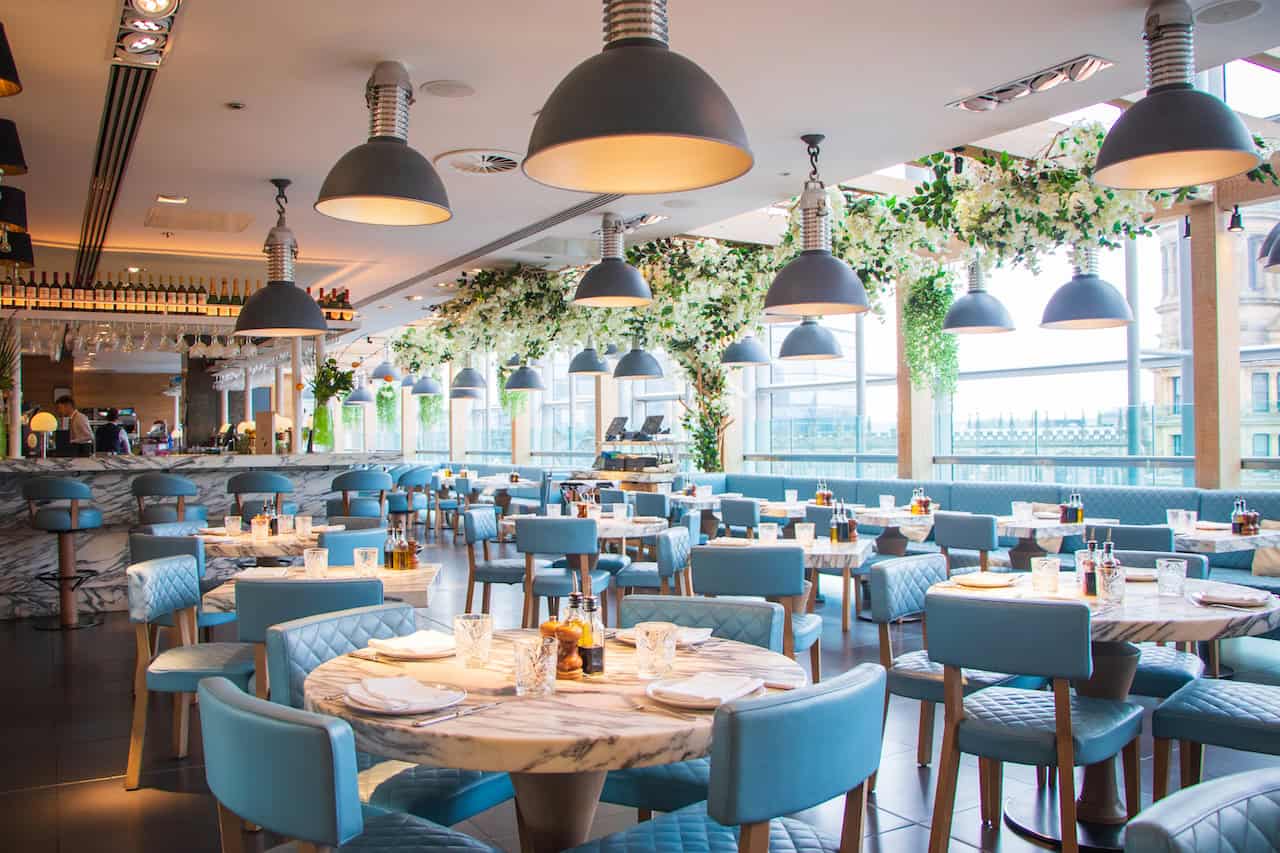San Carlo Bottega's stunning interiors which transport you to Italy