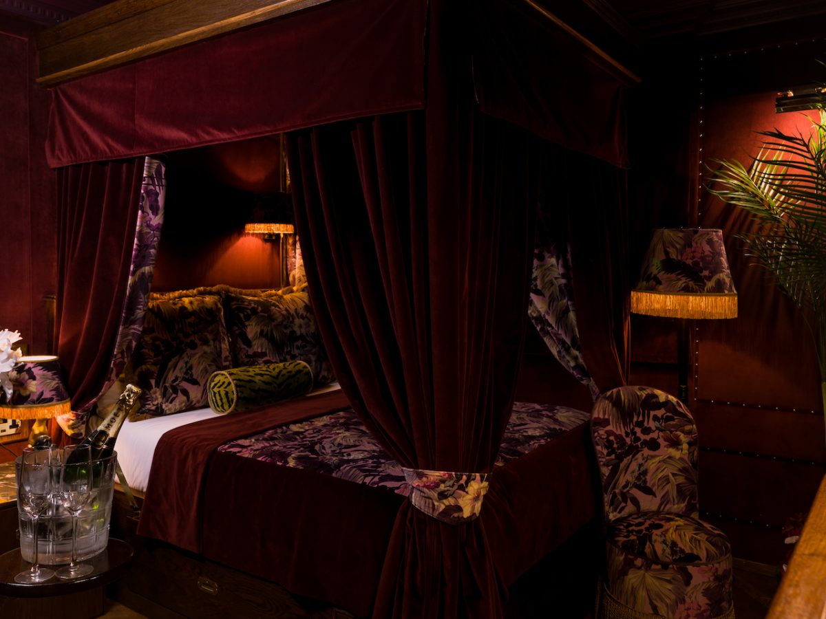 Our Versailles style room complete with Four Poster at House of Gods, Edinburgh