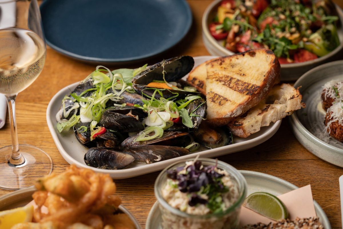 The Burger & Lobster mussels are a great choice from the starters menu