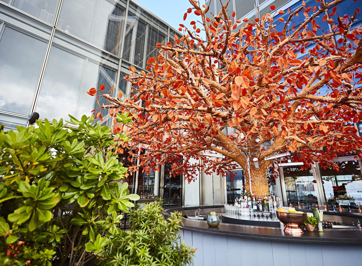 One of London's most iconic rooftop terraces - The Tree Terrace at Sushisamba London Heron Tower (Photo Credit: Steven Joyce)