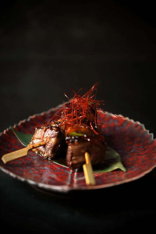 Outstanding Japanese cuisine at YOKU at No. 131 (wagyu kushiyaki)