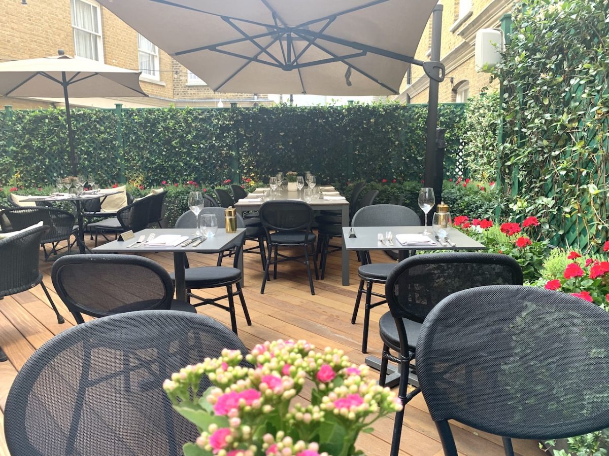 The Roof Terrace at Sloane Place in West London - celebrating British summer flavours with a delicious exotic Japanese twist 