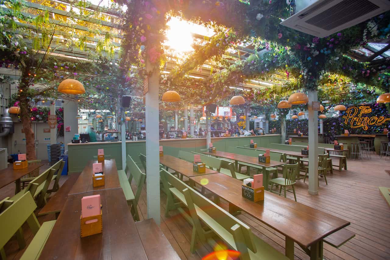 Set across three floors with a retractable roof, four restaurants and three bars, you'll be spoiled for choice this summer at The Prince (Pasco Photography)
