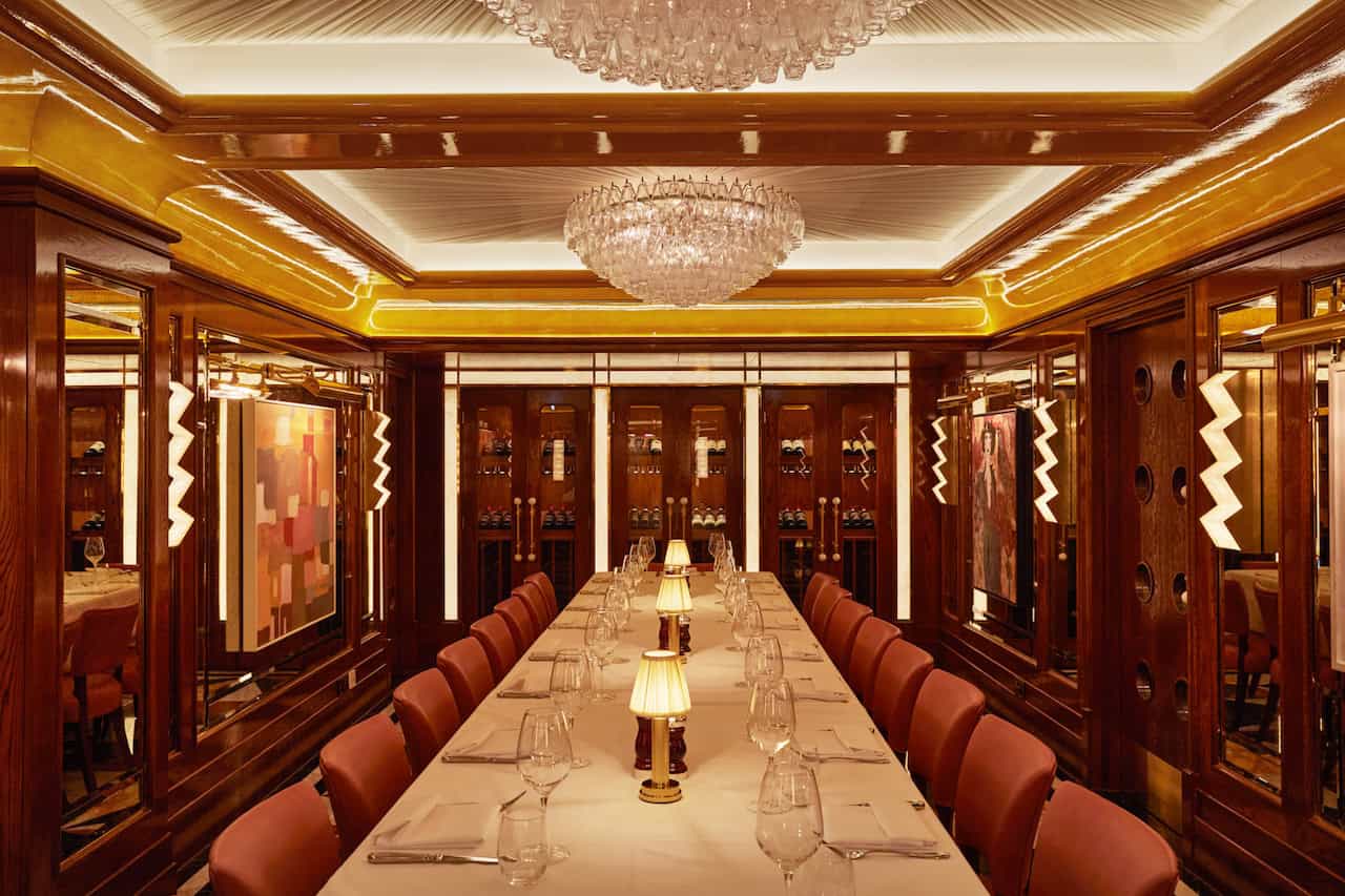 Luxurious interiors at San Carlo Cicchetti in Knightsbridge channel Venetian vibes