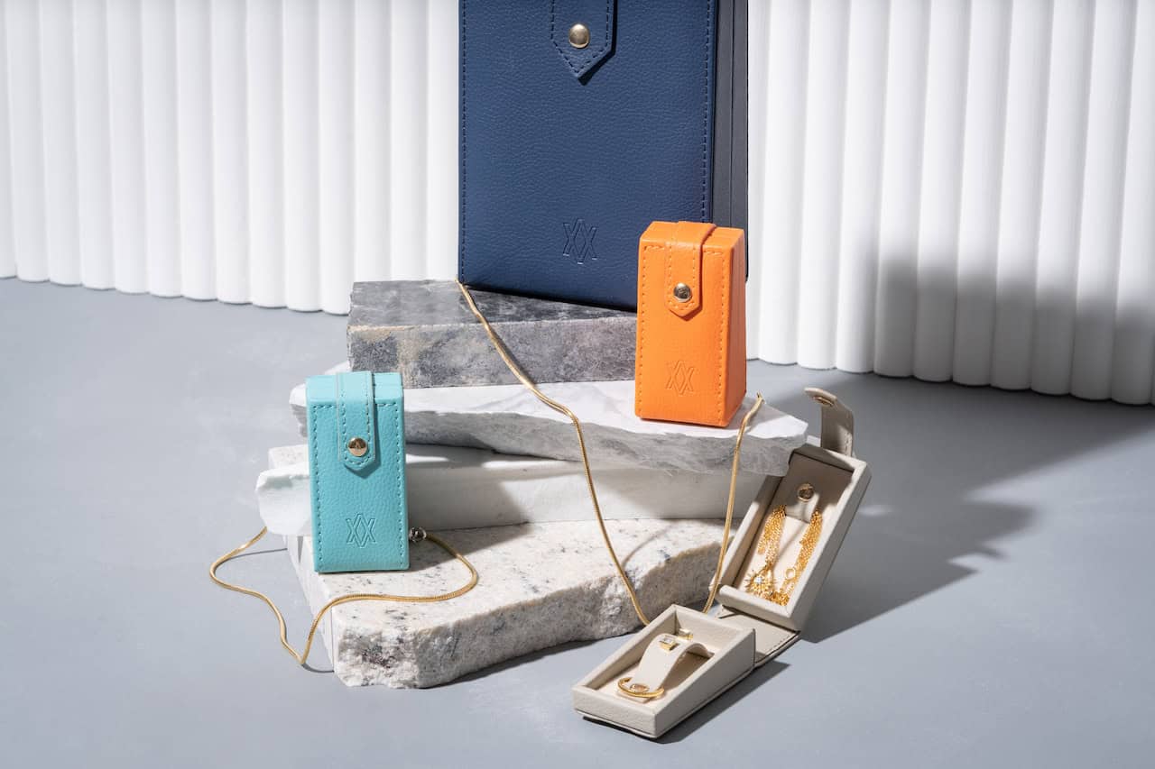 Wintour’s vegan leather jewellery case in colour popping colours is the social butterfly’s best friend! (From just £65)