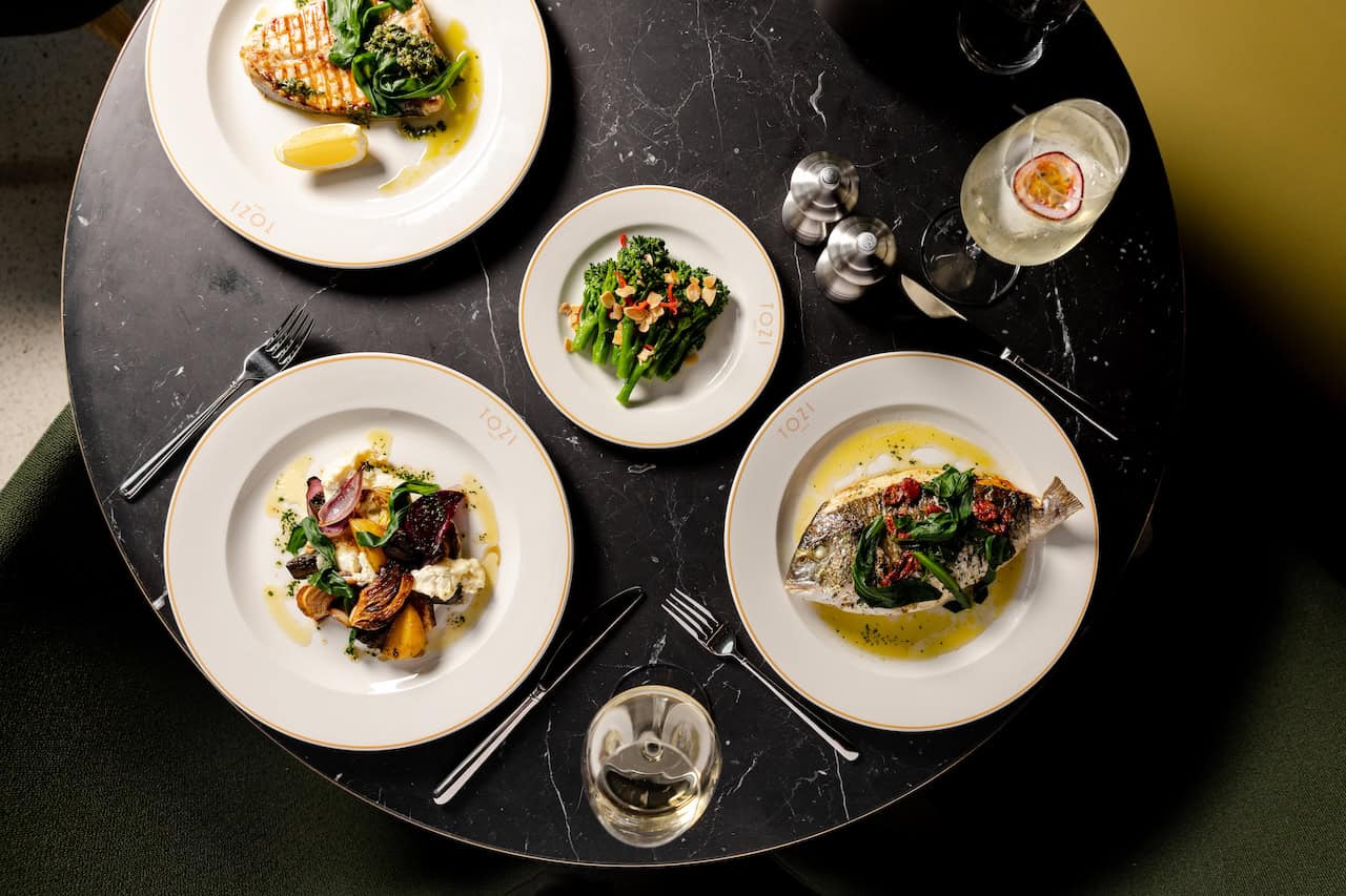 Selection of plates TOXI Grand Cafe (J W Howard Photo)