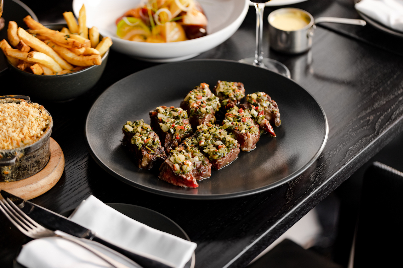 The churrasco de lomo speciality cut, marinated in garlic and parsley at Gaucho Canary Wharf (Photo Credit: J Howard Photo)