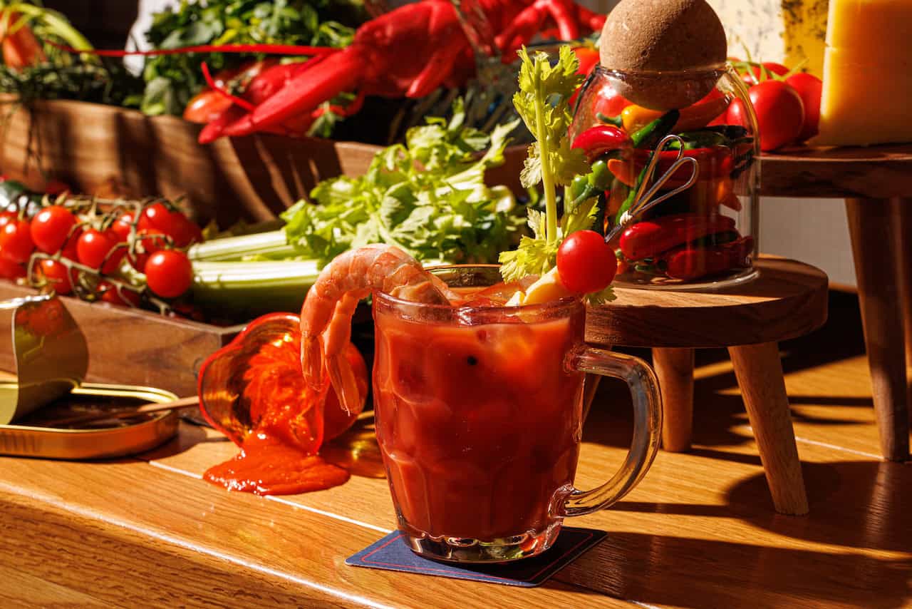 The new Double Standard brunch has just launched at The Standard. Bloody Mary station anyone? (Photo Credit: Anton Rodriguez)