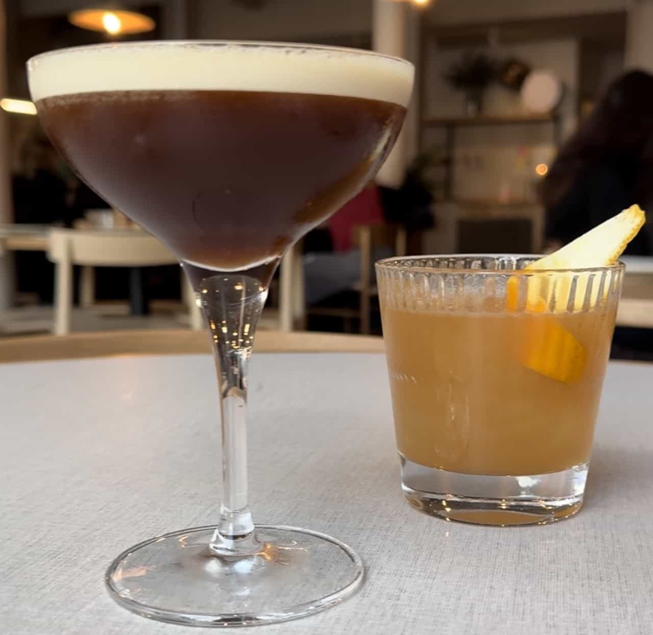 A lunch time Espresso Martini at Caravan Covent