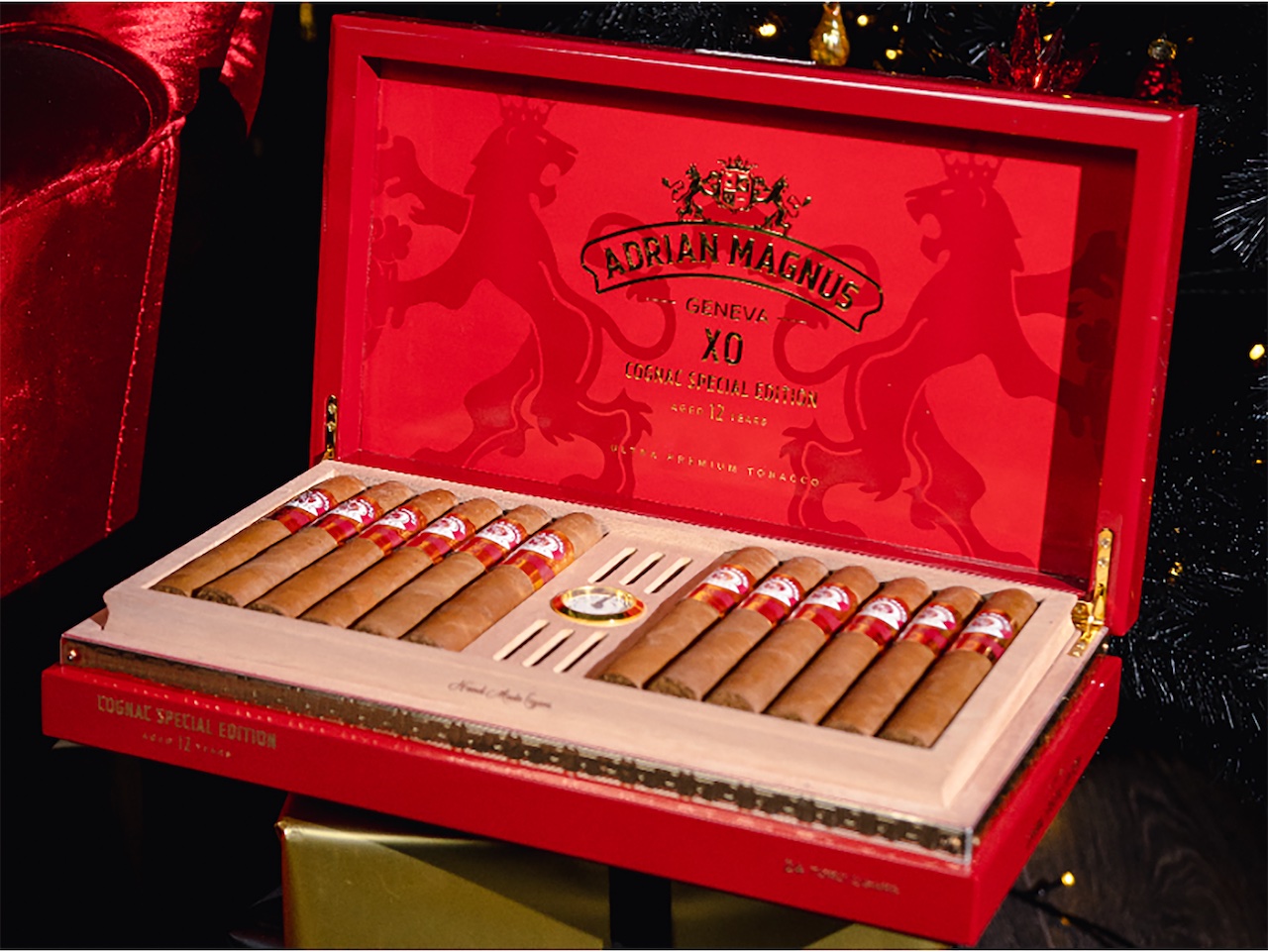 Special collection red box of Adrian Magnus XO Cognac infused cigars