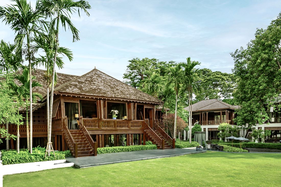 The stunning teak Lanna style house at 137 Pillars with an incredible history