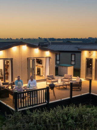 Heathergate Boutique's spa lodges have an incredible amount of outdoor space as well as hot tub, steam room and sauna