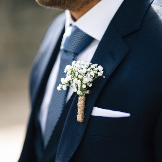 Man in wedding suit