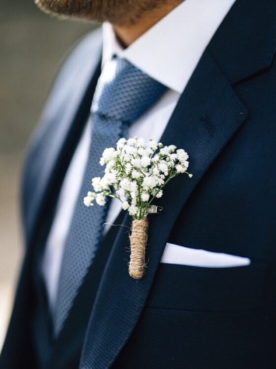 Man in wedding suit