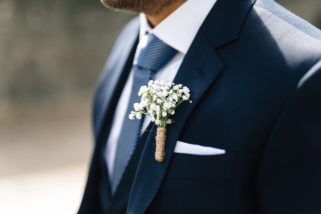 Man in wedding suit