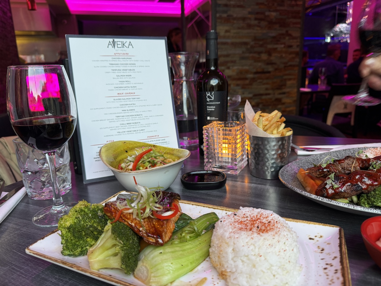 Aveika in Newcastle have launched a new two and three course menu which are excellent value