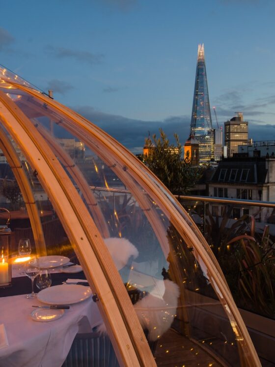 Visit the new winter Mercer Roof Terrace in partnership with Beluga Vodka