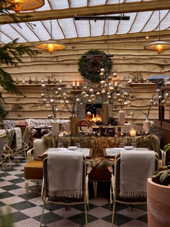 Dovetale's gorgeous winter terrace