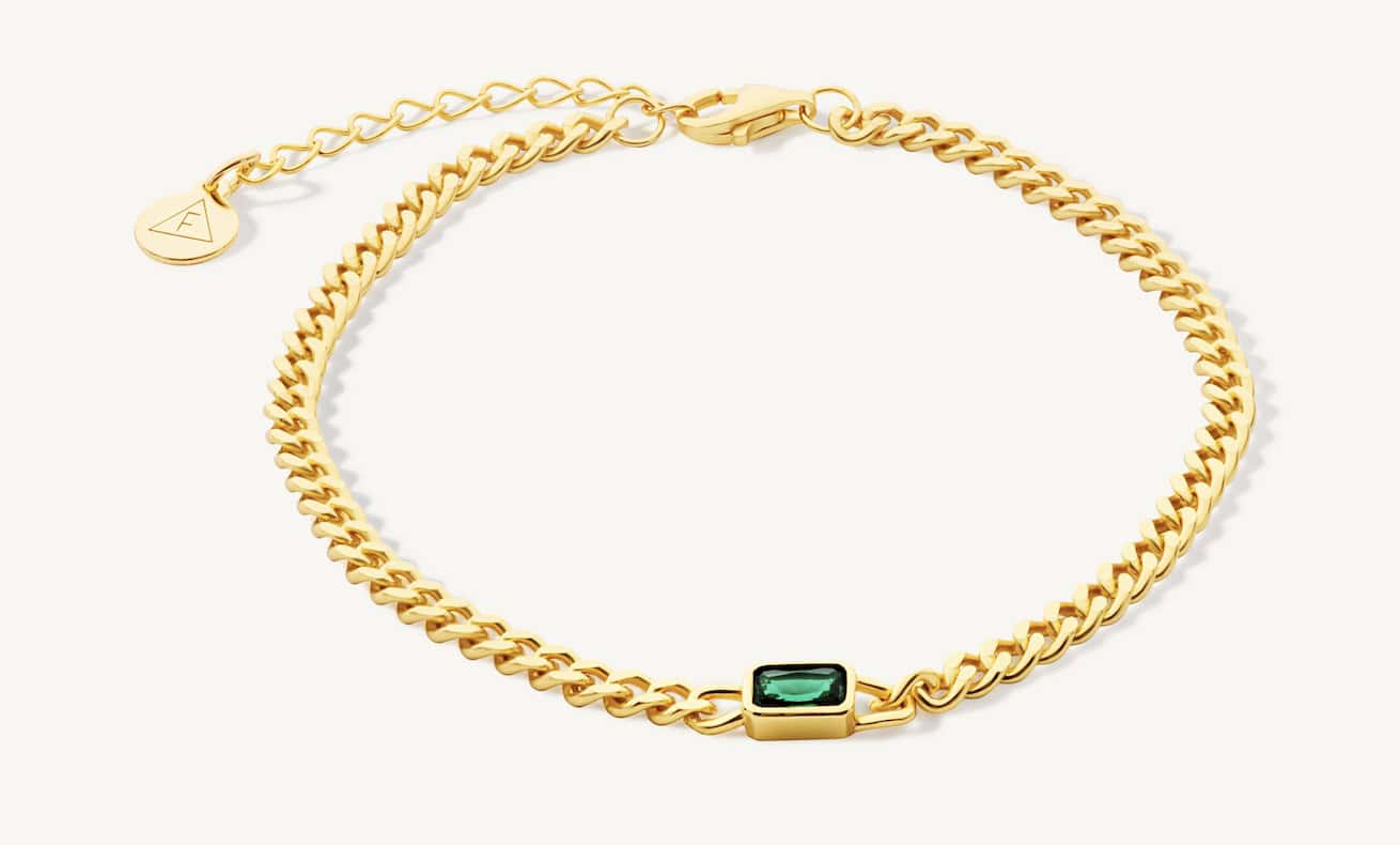 Mother's Day Gifts: Emerald Curb Bracelet from Formation Co (£42)