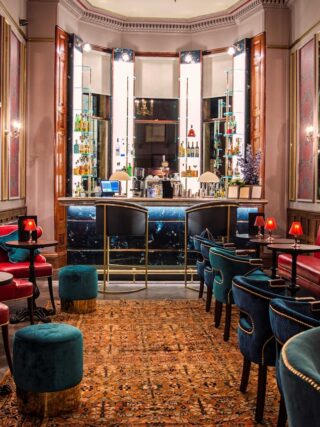 The Bonham Hotel's beautiful bar