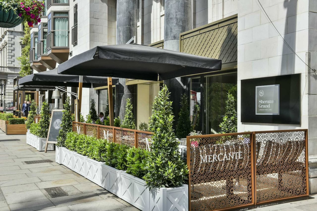 Beautiful Italian eaterie Mercante at Sheraton Grand London Park Lane